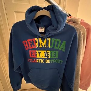 Blue Hoody "Bemuda" Kids Size Small